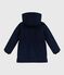 Parka enfant mi-longue unie bleu SMOKING