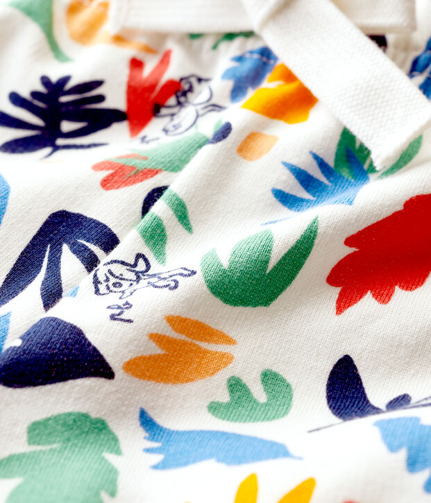 Pantalon sarouel b&eacute;b&eacute;. blanc/multicouleur