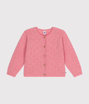 Cardigan en tricot contenant de la laine enfant fille