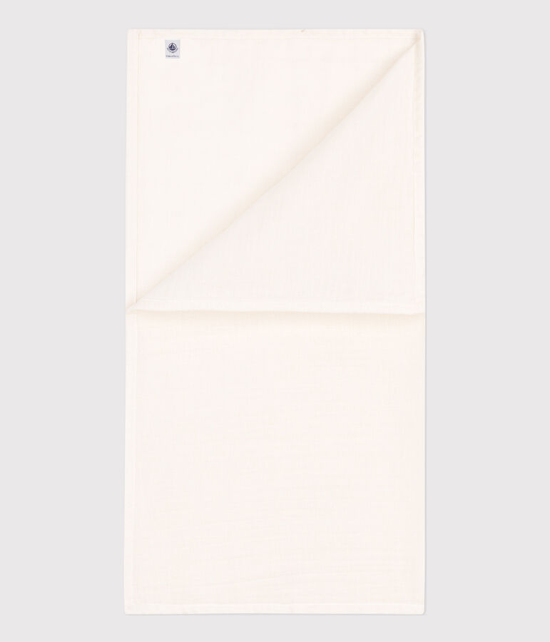 LANGE BLANC B&Eacute;B&Eacute; EN GAZE DE COTON blanc