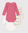 Lot de 3 bodies manches longues Noel en coton bébé variante 1