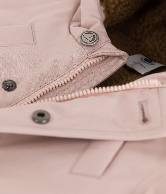 Parka bébé déperlante rose SALINE