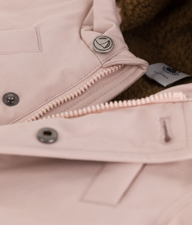 Parka b&eacute;b&eacute; d&eacute;perlante rose