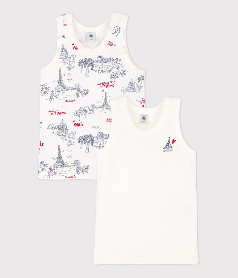 Lot de 2 d&eacute;bardeurs petit gar&ccedil;on en coton multicouleur