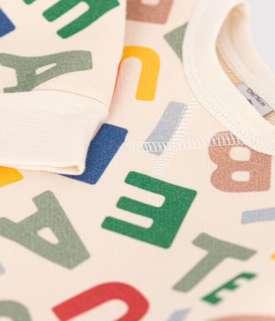 Sweatshirt en molleton bébé blanc AVALANCHE/ MULTICO