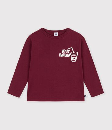 Tee-shirt enfant manches longues à motif