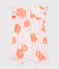 Combicourt bébé fille en satin imprimé rose VIENNE/blanc MULTICO