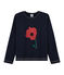 Tee-shirt sérigraphié enfant fille bleu SMOKING