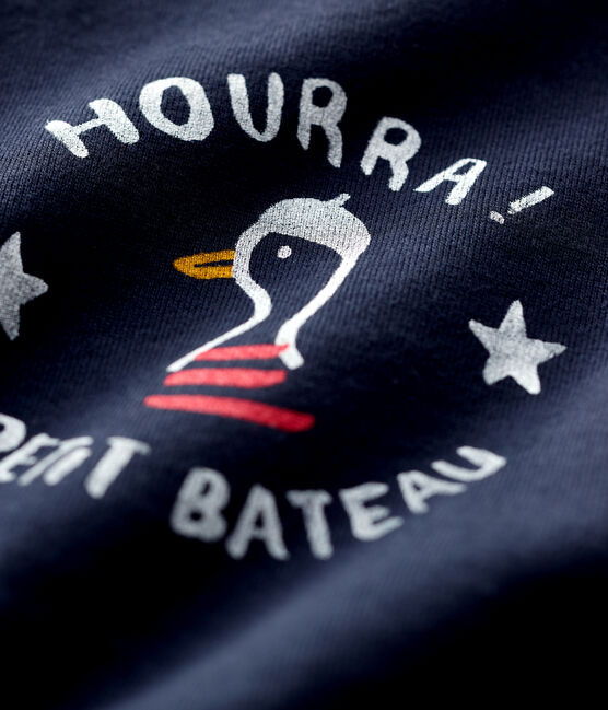 Sweatshirt en molleton bébé. bleu SMOKING