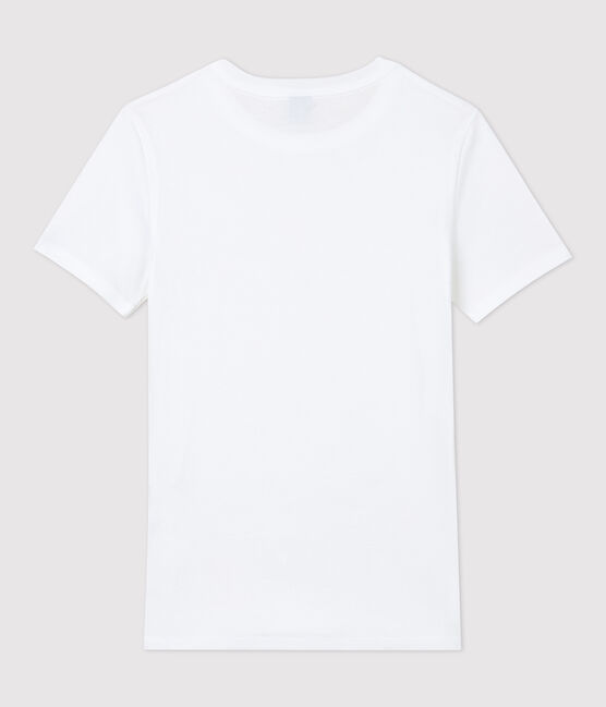 Tee-shirt L'ICONIQUE col rond en coton Femme blanc ECUME