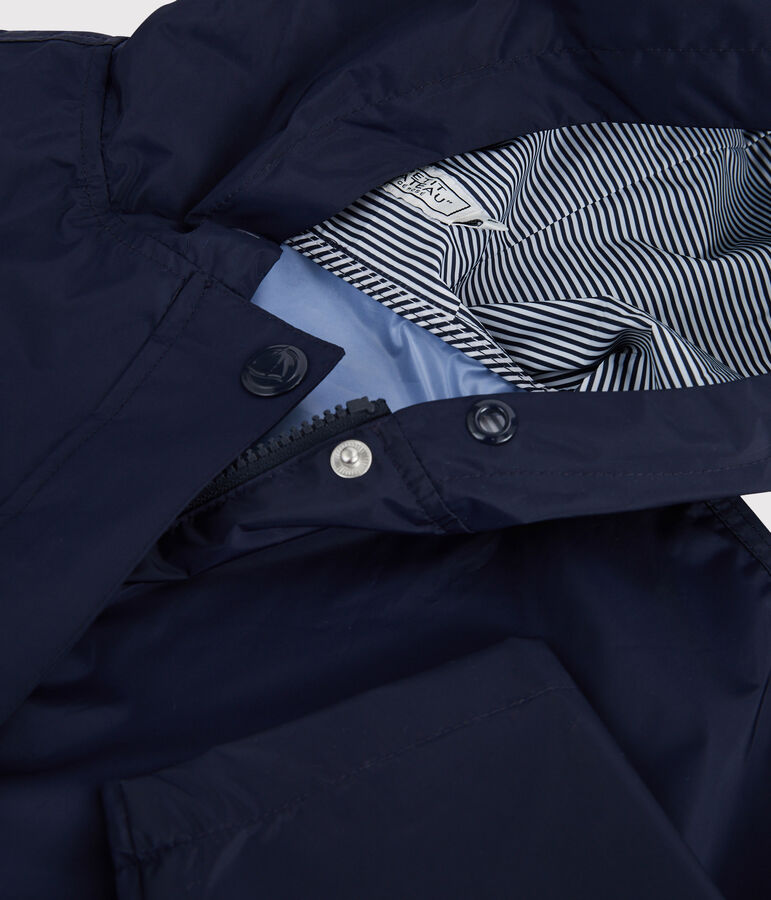 Coupe-vent long mixte bleu