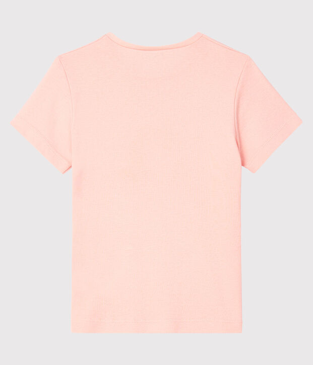 Tee-shirt manches courtes enfant fille rose
