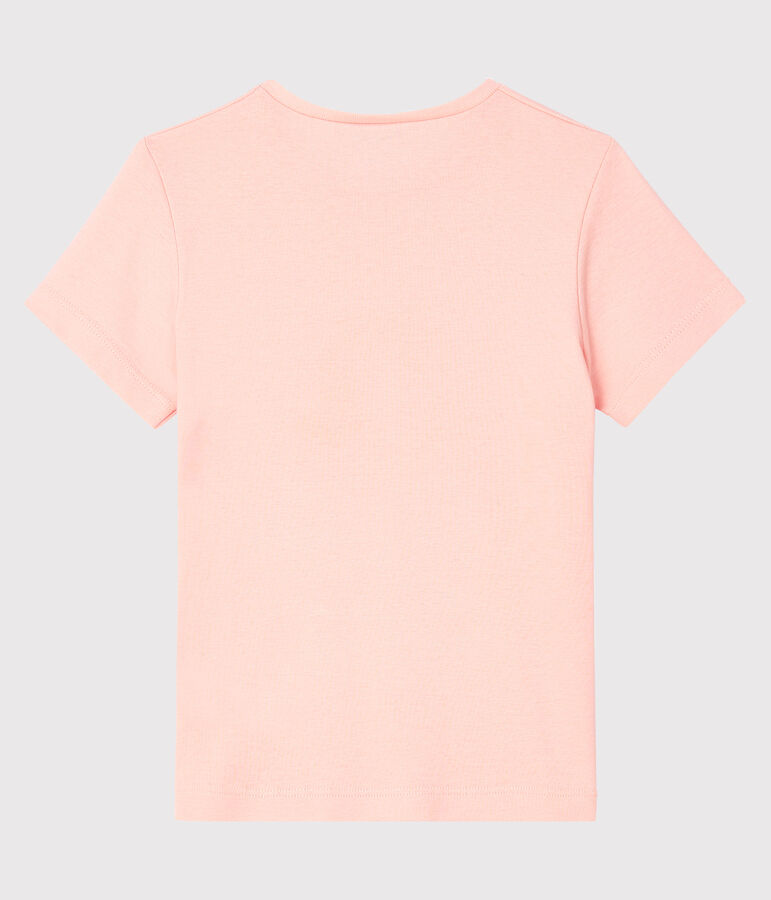 Tee-shirt manches courtes enfant fille rose