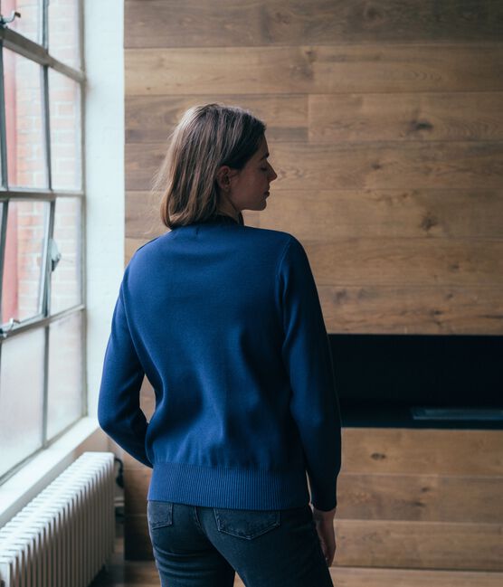Pull Femme bleu SMOKING