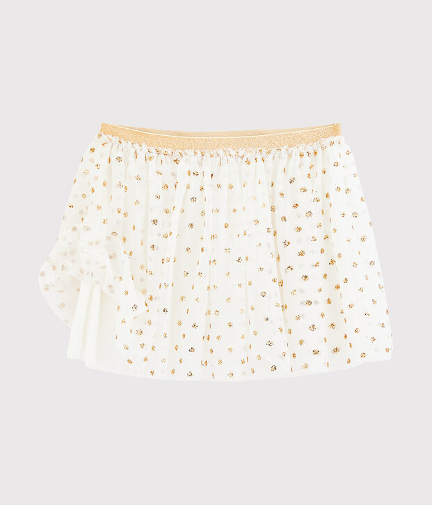 Jupe enfant fille blanc/jaune