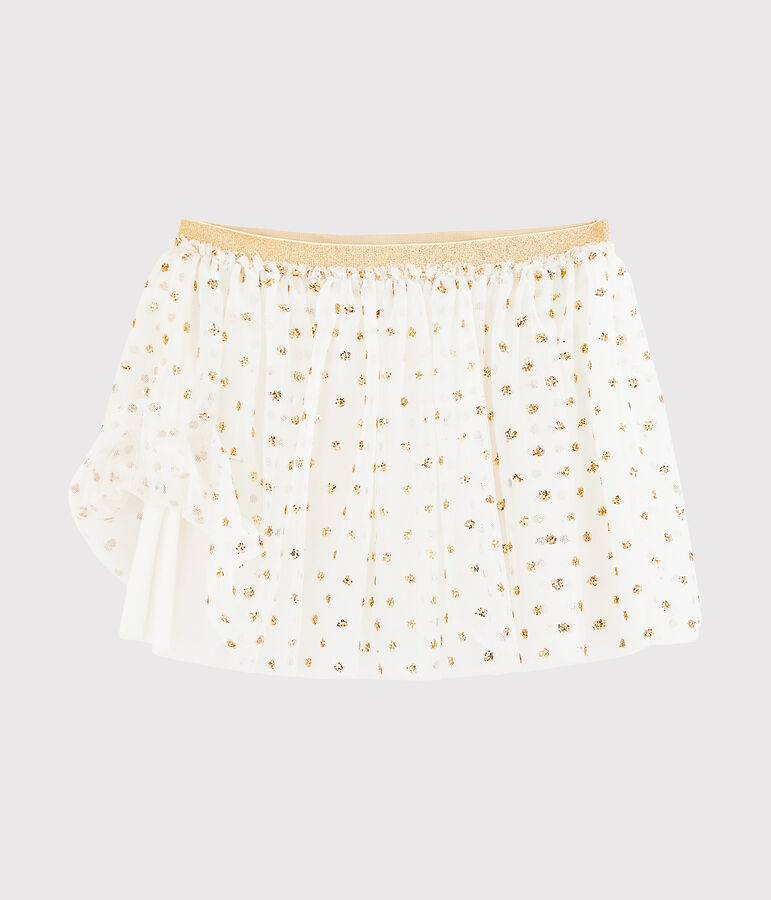 Jupe enfant fille blanc/jaune