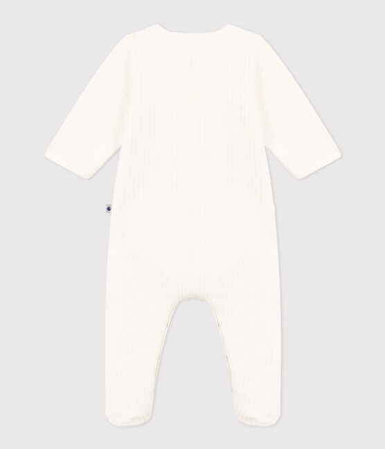 BODYJAMA UNISEX EN VELOURS blanc MARSHMALLOW