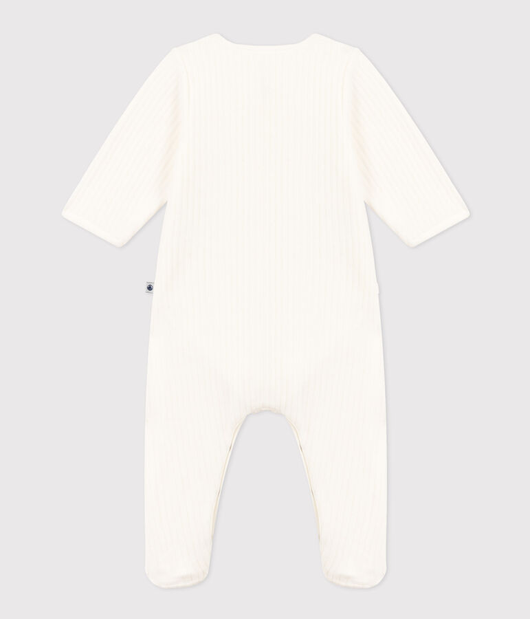 BODYJAMA UNISEX EN VELOURS blanc MARSHMALLOW