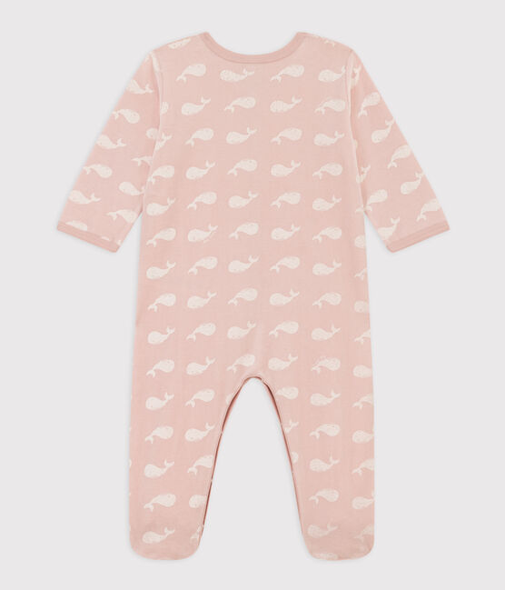 Dors-bien baleines roses en velours SALINE/ MARSHMALLOW