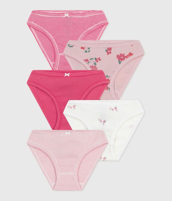 Lot de culottes enfant en coton imprimé fleurs variante 1