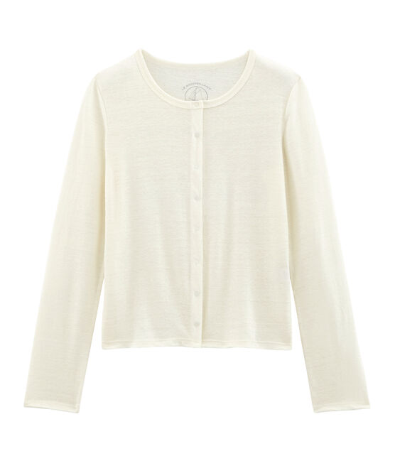 Cardigan femme blanc MARSHMALLOW