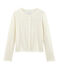 Cardigan femme blanc MARSHMALLOW