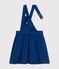 Robe salopette en serge enfant fille bleu INCOGNITO