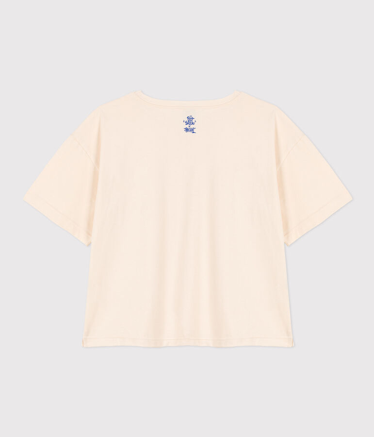 T-shirt LE BOXY en coton Femme &eacute;cru AVALANCHE