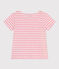 Tee-shirt rayé en jersey flammé enfant fille AVALANCHE/ SHOCKING