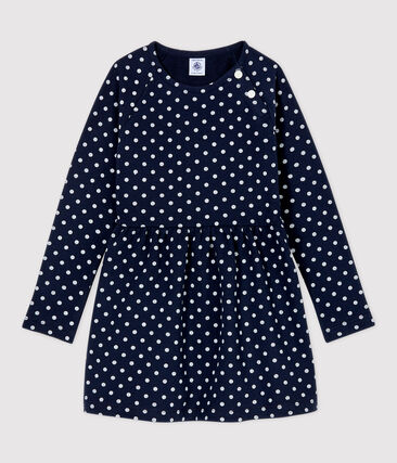 PETIT BATEAU - Robe manches longues en molleton enfant fille