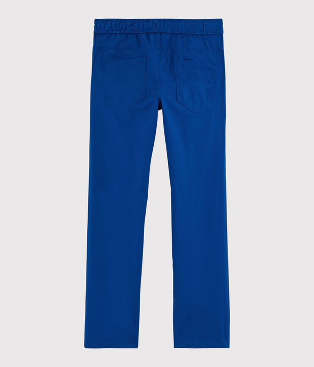 Pantalon en serge enfant gar&ccedil;on bleu