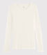 T-shirt en laine et coton Femme