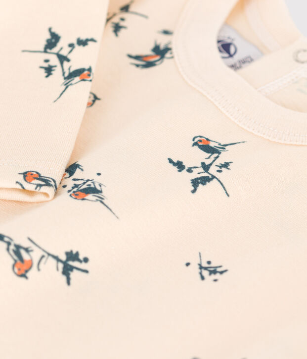 Tee-shirt manches longues en jersey imprim&eacute; b&eacute;b&eacute; &eacute;cru/multicouleur