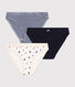 Lot de 3 culottes en coton femme