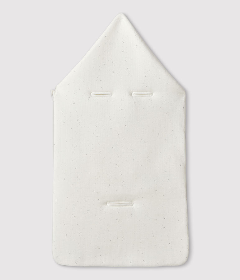 Nid d'ange blanc b&eacute;b&eacute; en tubique en coton biologique blanc