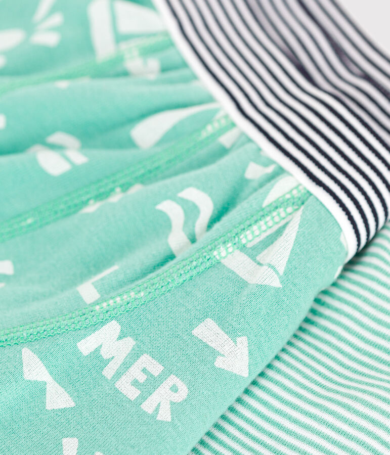 Lot de 2 boxers enfant en coton imprim&eacute; variante 1