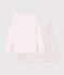 Lot de tee-shirts enfant en coton manches longues &agrave; fleurs multicouleur