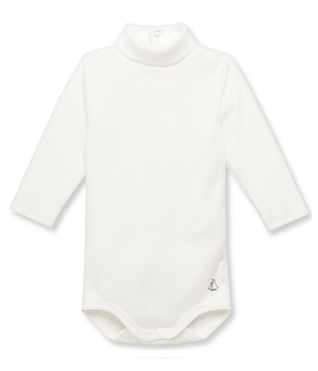 Body col roul&eacute; b&eacute;b&eacute; mixte blanc