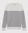 Pull marin Homme blanc MARSHMALLOW/bleu SMOKING