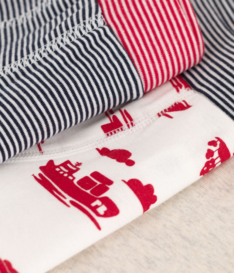 Lot de 3 boxers Le Havre en coton petit gar&ccedil;on multicouleur