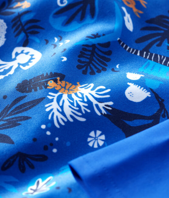 Combinaison anti-UV écoresponsable bébé garçon bleu SURF/blanc MULTICO