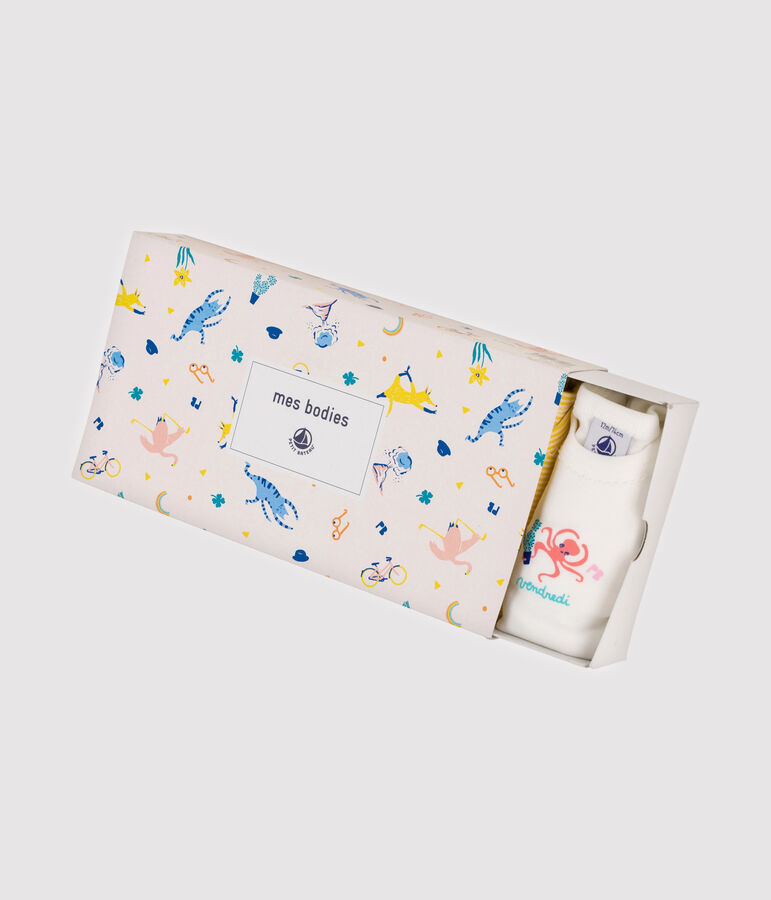 Lot de 5 bodies manches longues b&eacute;b&eacute; fille multicouleur