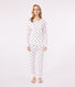 Pyjama femme en coton imprimé cœurs