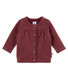 Cardigan bébé fille en molleton brillant