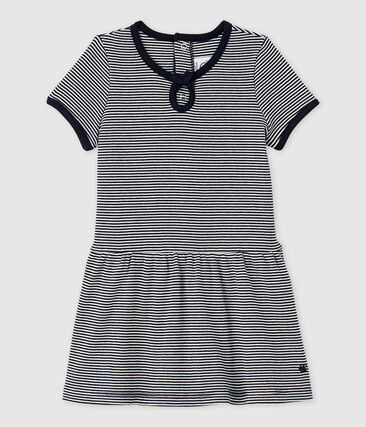 PETIT BATEAU - Robe manches courtes en côte 2x2 bébé fille.