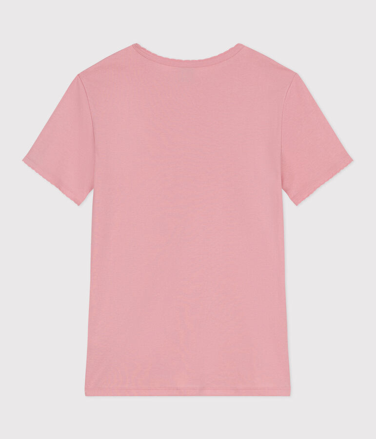 Tee-shirt Femme l'Iconique Cocotte en coton uni rose