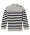Pull en cachemire bébé garçon gris BELUGA/bleu SMOKING