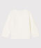 Cardigan bébé fille - garçon en tubique matelassé blanc MARSHMALLOW