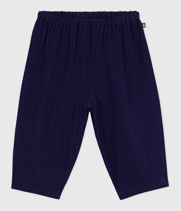 Pantalon bébé en coton uni