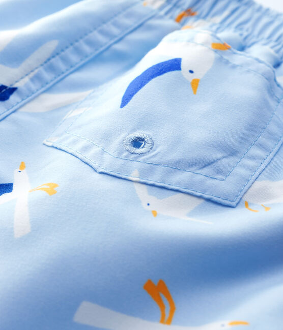 Maillot de bain écoresponsable bébé garçon bleu JASMIN/blanc MULTICO